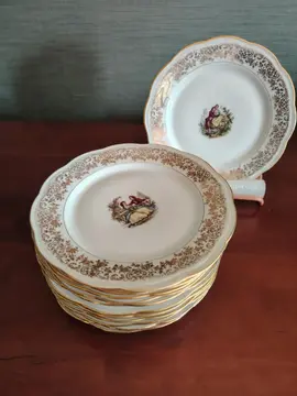 assiettes à dessert porcelaine