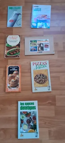 lot de livres de cuisine