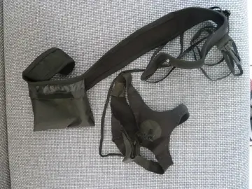 Ceinture d'entrainement noire de foot KIPSTA