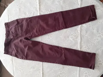 pantalon jean bordeaux t 38