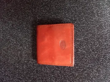 Porte-monnaie en cuir rouge Katana
