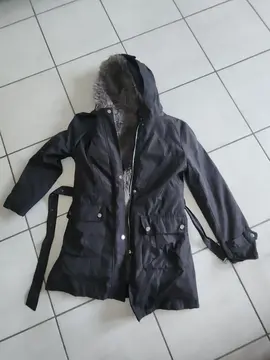 Veste fausse fourrure amovible taille s