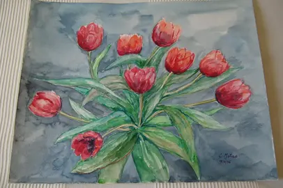 Aquarelle sur papier canson