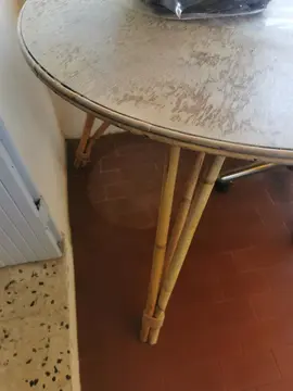Table bambou et bois