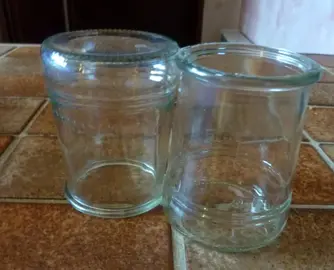 pots de yaourt en verre