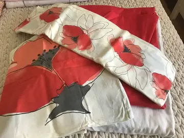 Parure COQUELICOT, en coton 2 personnes, pour lit 220x240
