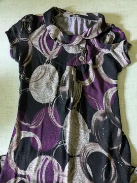 tee shirt long, femme, ton mauve