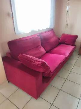 Vide maison-canapé velours année 70