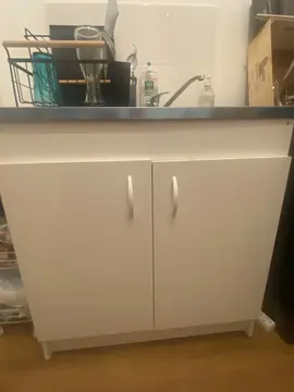 meuble avec éviter et rangement