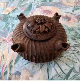 Grolle savoyarde sculptée 4 becs