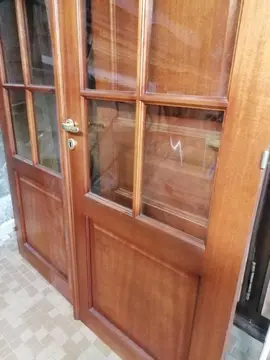 porte double bois + 1 porte sans chassis