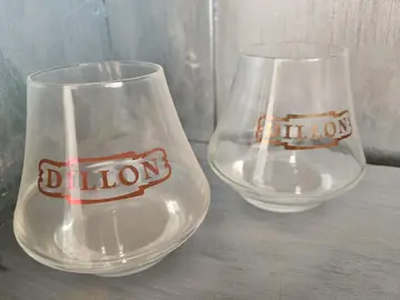 Donne 1 lot de 2 verres à rhum Dillon