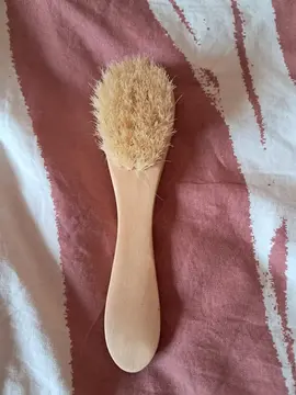 petite brosse pour le visage en soie naturelle