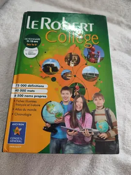 Dictionnaire collègue robert
