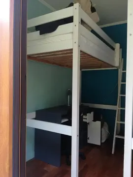 2 lits 1 place en hauteur