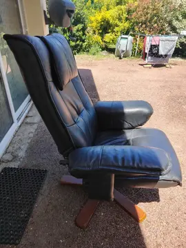 Fauteuil en cuir