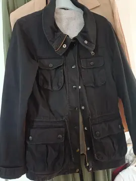 Veste noire en coton femme