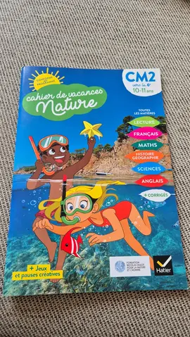 cahier de vacances vers la 6 ème
