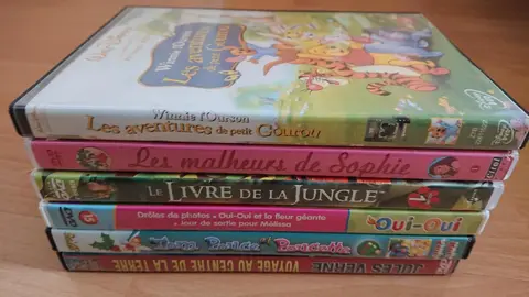6 DVD enfants
