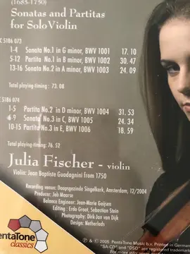 JULIA FISHER- Liste morceaux
