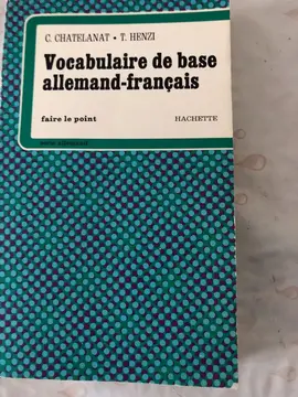 VOCABULAIRE DE BASE ALLEMAND - FRANCAIS