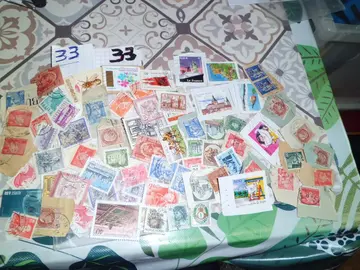 lot timbres monde 33