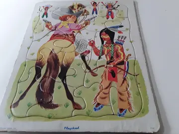 puzzle ancien en carton