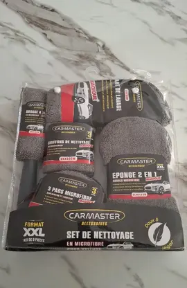 set de nettoyage en microfibre pour voiture format 9 pièces xxl