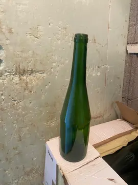 bouteilles à muscadet verte