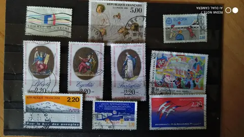 timbres lot 10 année 1989