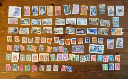 + 90 Timbres français - lot 9
