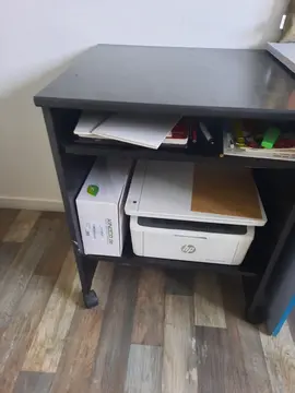 Donne petit meuble caisson bureau informatique noir