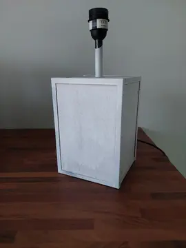 Pied de lampe bois et métal Castorama