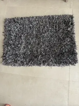 Tapis noir et blanc Salle de bains