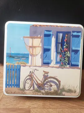 Jolie boîte métallique rangement