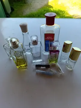 lot bouteilles parfum vides