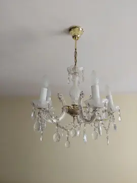 Lustre salon pampilles Castorama