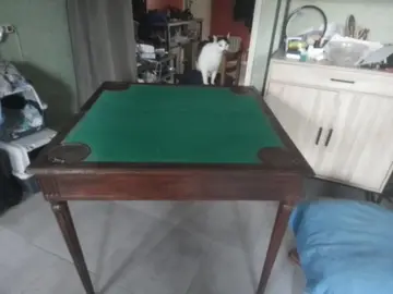 table de bridge en bois