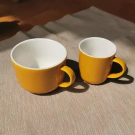 Lot de 2 mugs jaunes