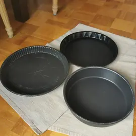 Lot de 3 moules à gâteaux