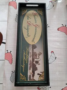 plateau en bois 43 cm sur 15,5 cm