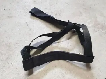 Harnais noir pour chien