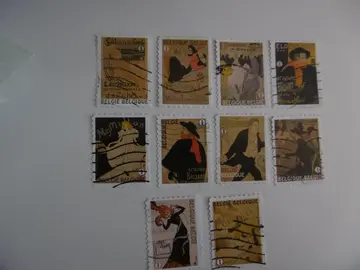 Série timbres Belgique AFFICHES 2011