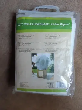 Lot de 5 voiles hivernage - 1x1,6m