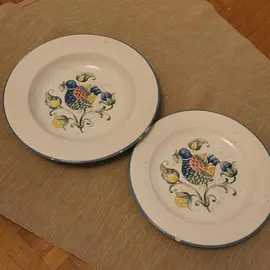 Lot de 2 assiettes