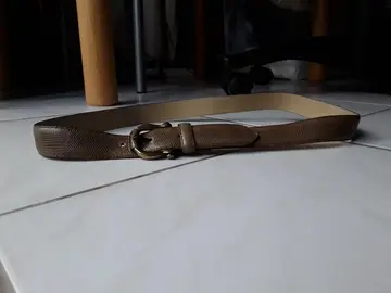 Ceinture marron craquelé