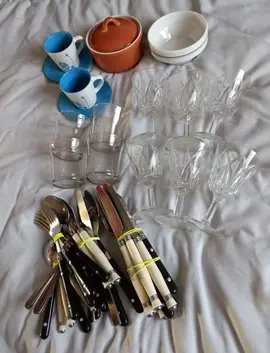 verre et couvert