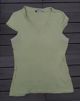 T-shirt vert anis (fille ou femme)