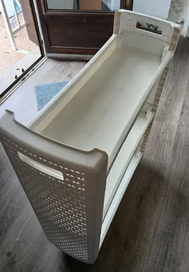 Ensemble De sdb étagère plastique sur roulettes 2 lustres