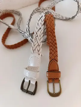 2 ceintures tressés fines